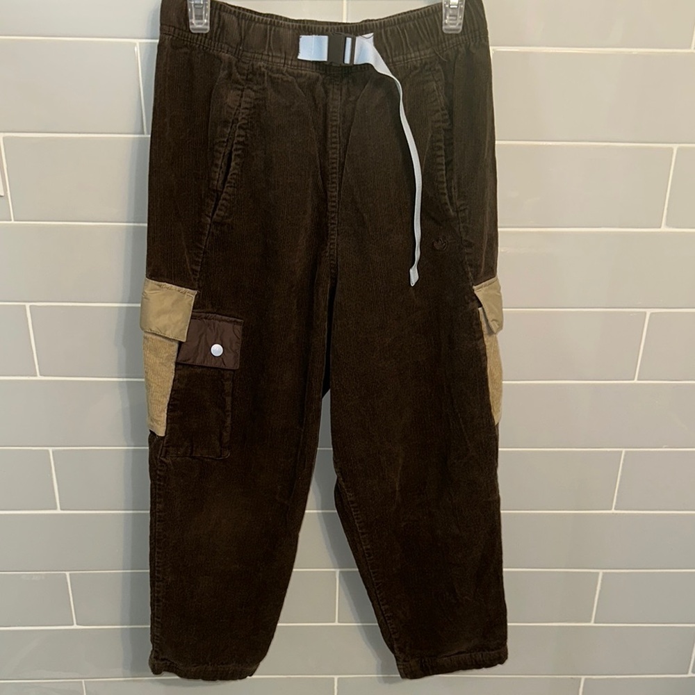 Adidas Wide Leg Corduroy Cargo Pants